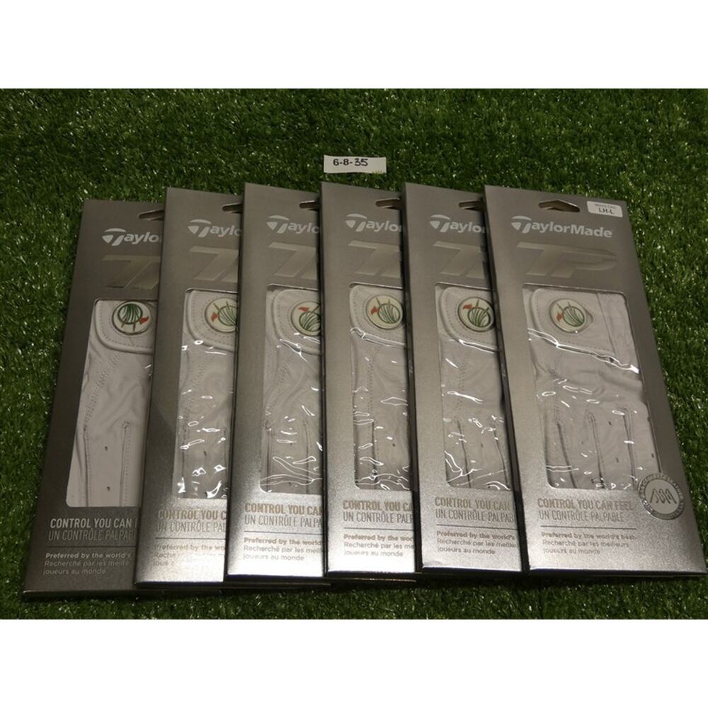 6 TaylorMade TP Tour Preferred Mens Cadet Large Golf Gloves Worn on LH New